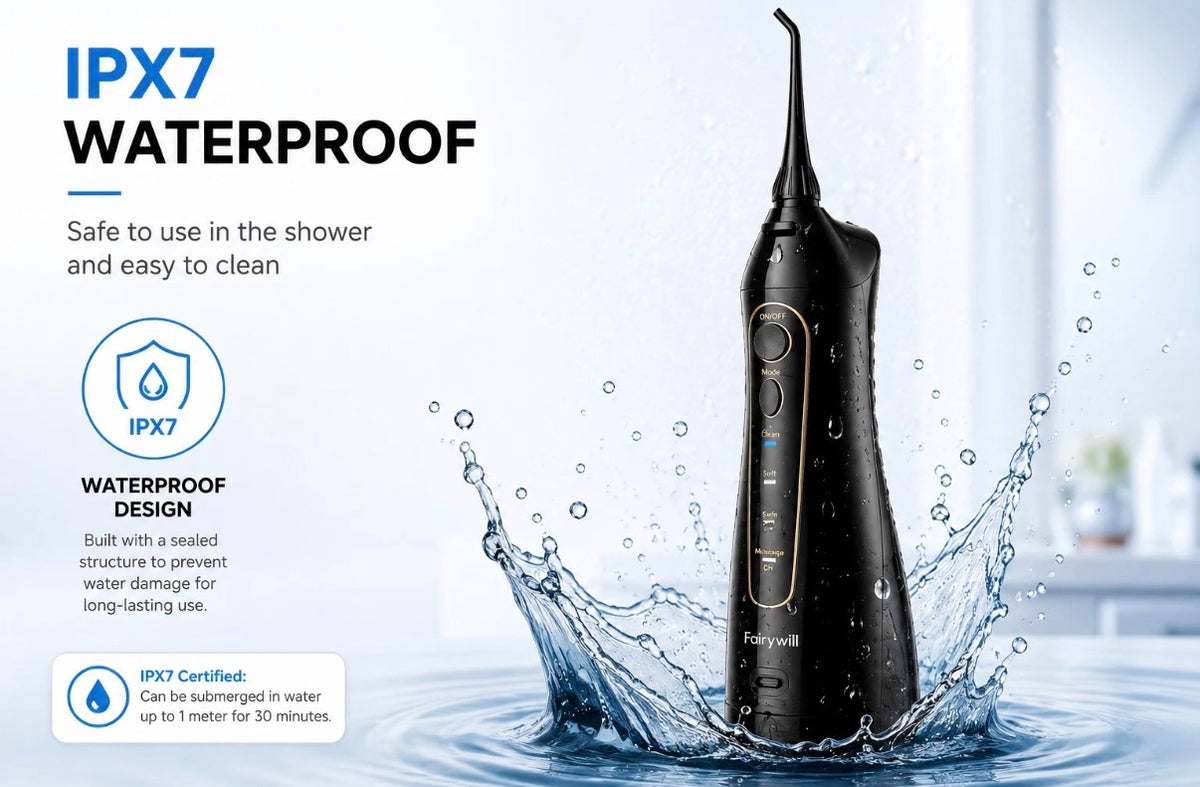 Fairywill Cordless Water Flosser – Portable Oral Irrigator