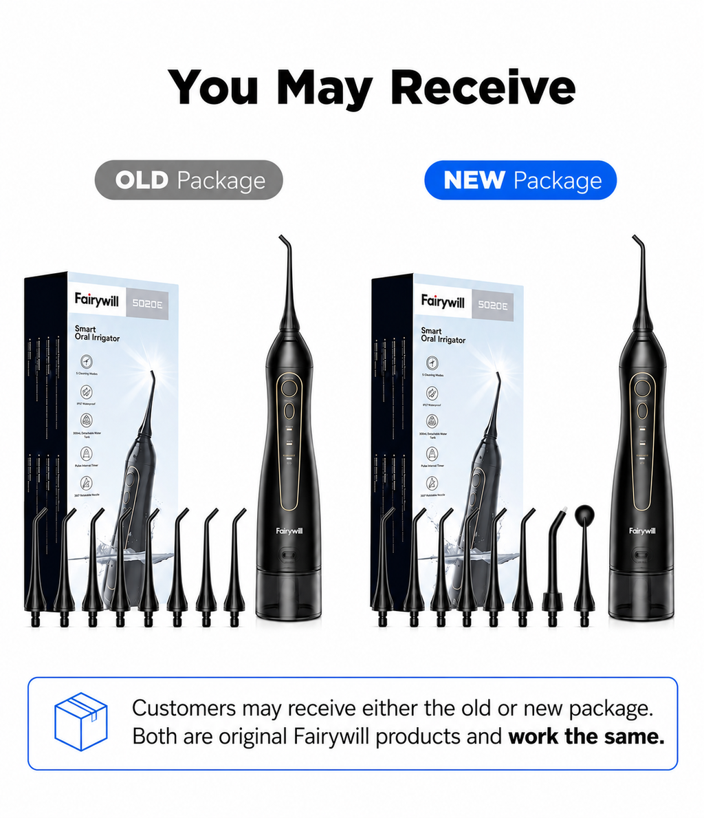 Fairywill Cordless Water Flosser – Portable Oral Irrigator