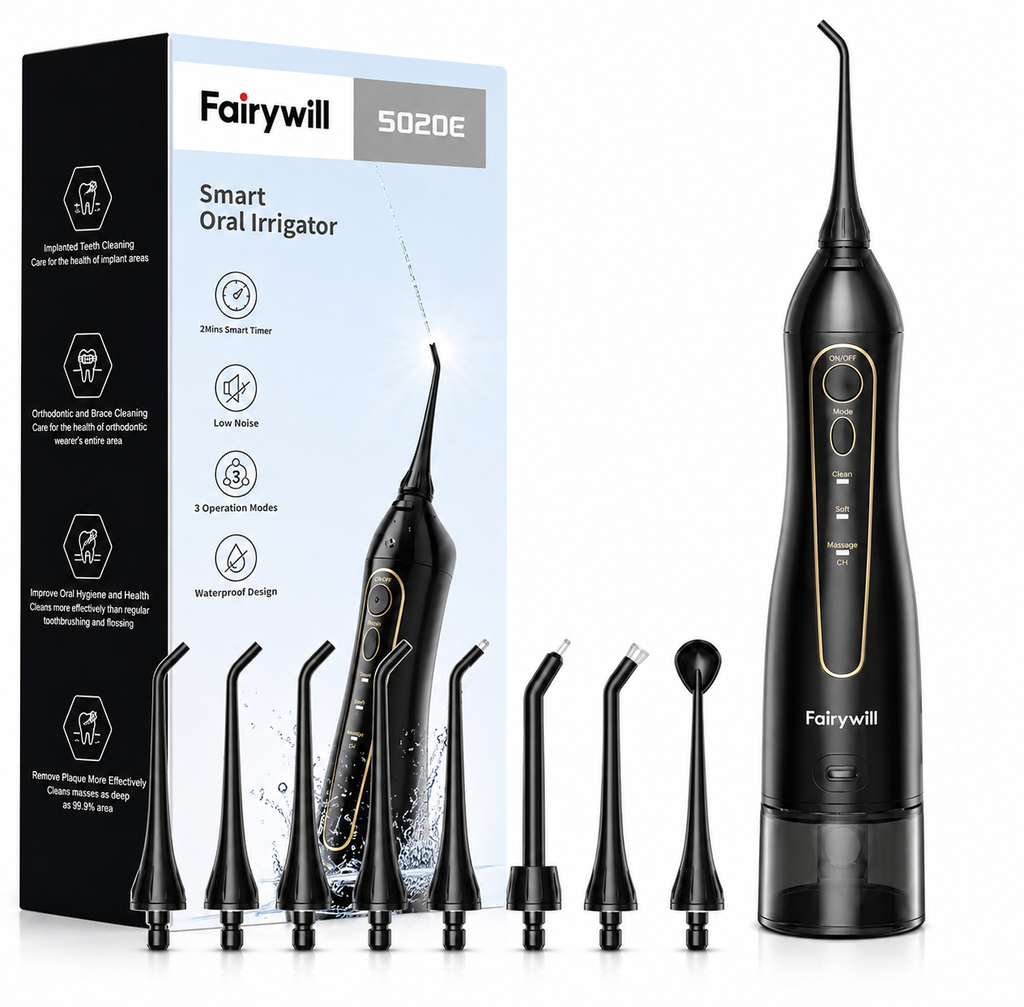 Fairywill Cordless Water Flosser – Portable Oral Irrigator