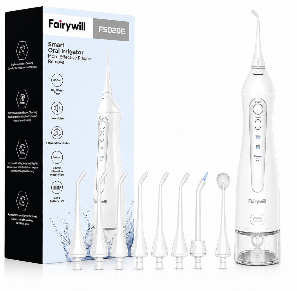 Fairywill Cordless Water Flosser – Portable Oral Irrigator